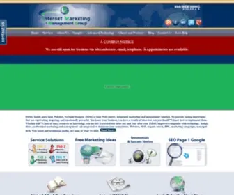 Webimmg.com(Internet Marketing and Management Group) Screenshot