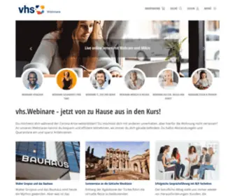 Webinare-VHS.de(Webinare) Screenshot
