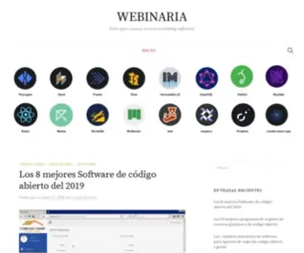 Webinaria.com(Página) Screenshot