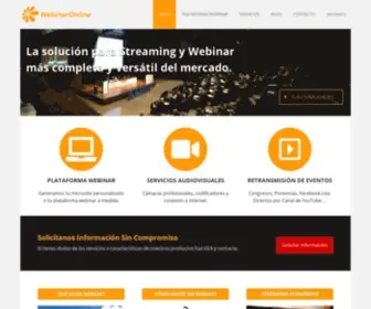 Webinaronline.es(Plataforma para Webinar) Screenshot