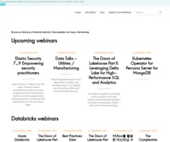 Webinars.dev(Webinars) Screenshot