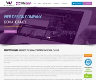 Webincorp.com(Web Design Companies in Qatar) Screenshot