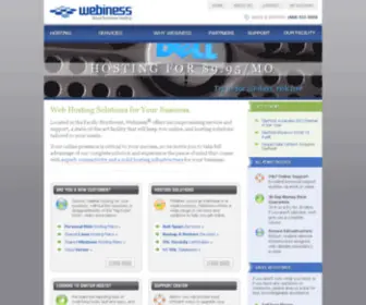 Webiness.com(Powering Small Business Hosting Services) Screenshot