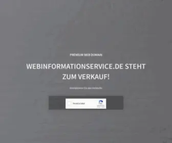 Webinformationservice.de(Steht zum Verkauf) Screenshot