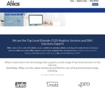 Web.info(Visit the Top Level Domain (TLD) Registry Services and DNS Solutions Experts) Screenshot