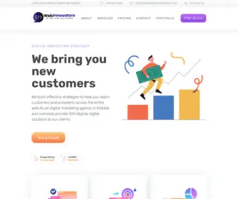 Webinnoovators.com(Digital marketing and website design company) Screenshot