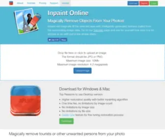 Webinpaint.com(Remove Unwanted Objects & Fix Imperfections with Inpaint Online) Screenshot