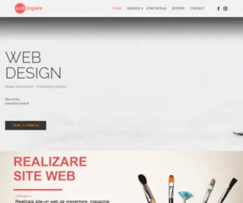 Webinspire.ro(Realizare site web) Screenshot