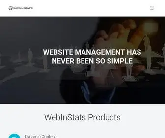 Webinstats.com(WebInStats-Onsite Marketing,Personalized WebPushes,AB Testing) Screenshot
