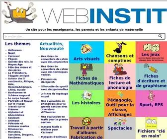 Webinstit.net(école maternelle) Screenshot