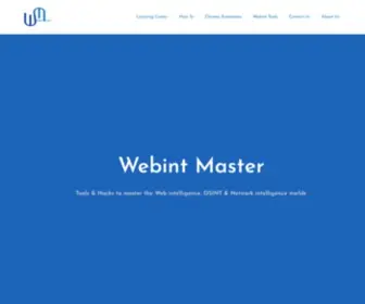 Webintmaster.com(Webint Master) Screenshot