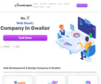 WebiqDigital.com(Web Development Company In Gwalior & Web Design) Screenshot