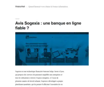 Webiswell.fr(Quand Internet vous donne la bonne information) Screenshot