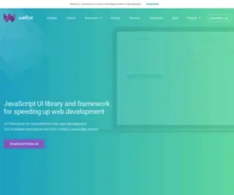 Webix.com(JavaScript UI Library) Screenshot