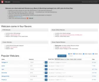 Webjars.org(Webjars) Screenshot