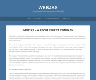 Webjax.eu Screenshot