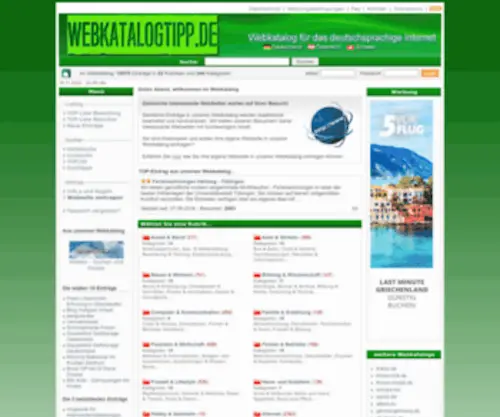 Webkatalogtipp.de(Willkommen bei Webkatalog) Screenshot