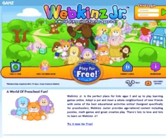 WebkinzJr.com(Webkinz Jr) Screenshot