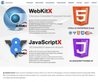 Webkitx.com(WebKitX is an ActiveX) Screenshot