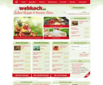 Webkoch.de(Rezepte, Kochrezepte & Backrezepte) Screenshot