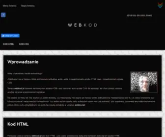 Webkod.pl(Darmowy Kurs HTML i Kurs CSS) Screenshot