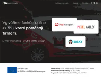 Webkomplet.cz(Kompletní online marketing. Intuitivní webová aplikace pro e) Screenshot