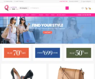 Webladieshub.com(Ladies HuB Online Shopping) Screenshot