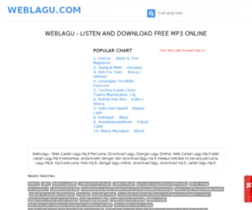 Weblagu.com(Lagu) Screenshot