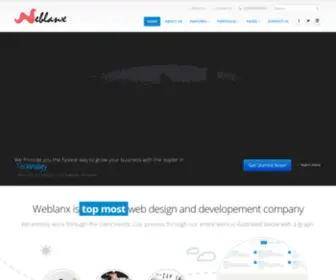 Weblanx.com(Web design &amp; development company) Screenshot