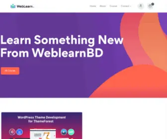 Weblearnbd.net(Online Courses Platform) Screenshot