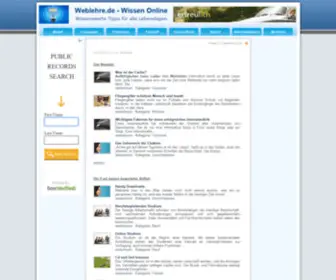 Weblehre.de(Wissen Online) Screenshot