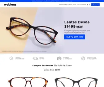 Weblens.mx(WEBLENS.com Lentes Sin Salir de Casa) Screenshot