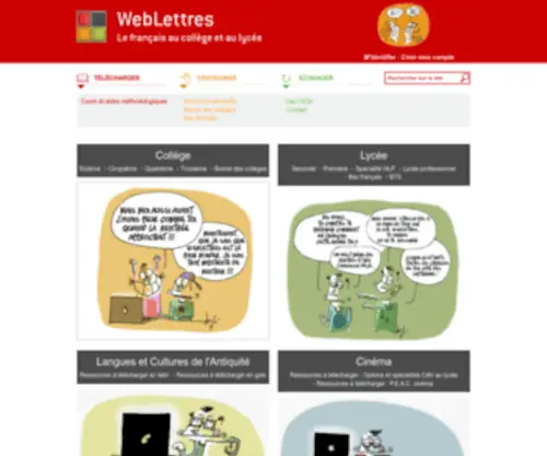 Weblettres.fr(Weblettres) Screenshot