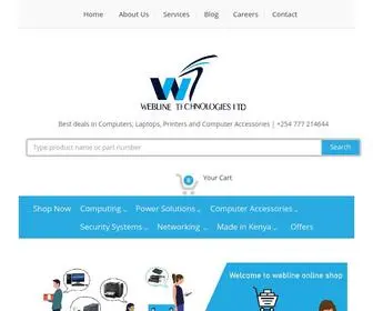 Webline.co.ke(Online Shopping for Computers) Screenshot