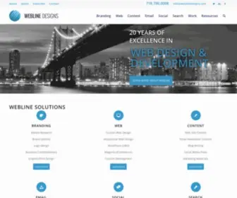Weblinedesigns.com(NYC Web Design) Screenshot