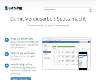 Webling.ch(Online Vereinssoftware) Screenshot