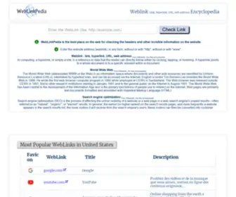 Weblinkpedia.com(Weblink (link) Screenshot