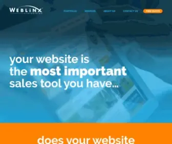 Weblinx.com(Weblinx creates professional websites and) Screenshot