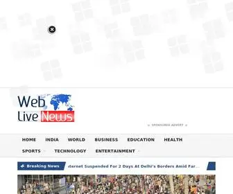 Weblivenews.com(Web Live News) Screenshot