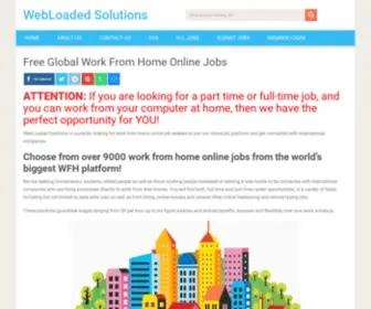 Webloadedsolutions.com(Free WFH Online Jobs) Screenshot