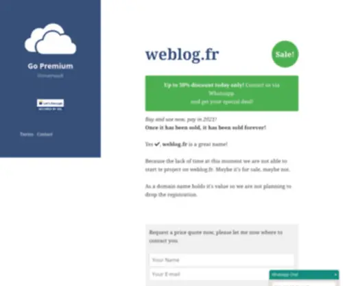 Weblog.fr(Go Premium) Screenshot