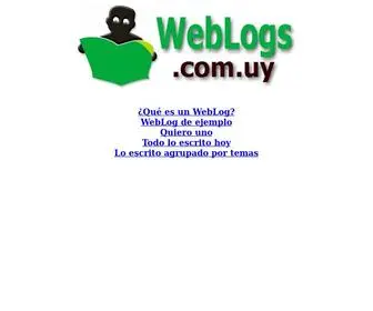 Weblogs.com.uy(Weblogs de Uruguay. Blogs) Screenshot