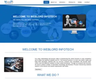 Weblordinfotech.com(Weblord Infotech) Screenshot