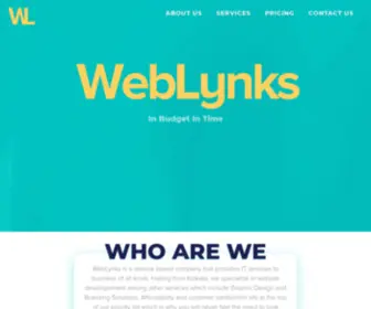 Weblynks.in(Affordable Website Developer In Kolkata) Screenshot