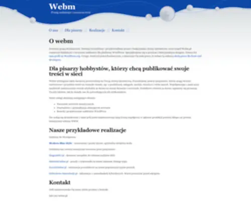 Webm.pl(Tworzenie stron i szablonów WWW) Screenshot