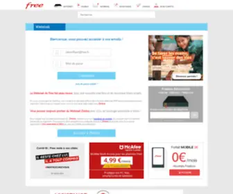 Webmail.free.fr(Webmail Free.fr) Screenshot
