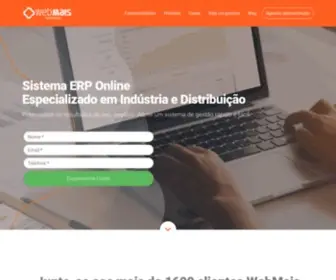 Webmaissistemas.com.br(WebMais Sistemas: ERP para Indústria e Distribuidoras) Screenshot
