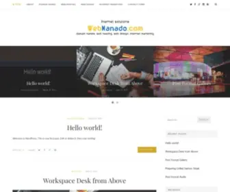 Webmanado.com(Website Design dan Website Hosting di Manado) Screenshot