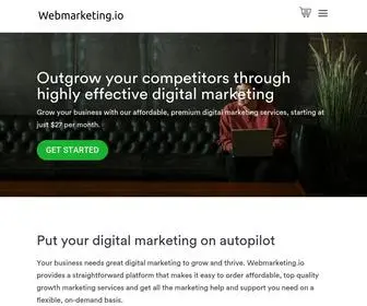 Webmarketing.io(Done-for-you marketing services) Screenshot