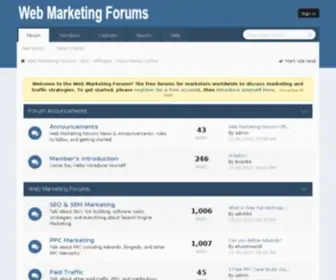 Webmarketingforums.com(Webmarketingforums) Screenshot